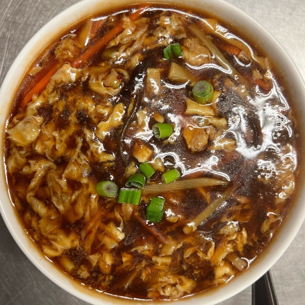 Sister’s-Chinese-Restaurant-Hot-and-Sour-Soup-Warwick Flavorful hot and sour soup at Sister's Chinese Restaurant, a Chinese Restaurant in Warwick
